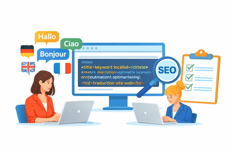 travail de traduction et optimisation seo